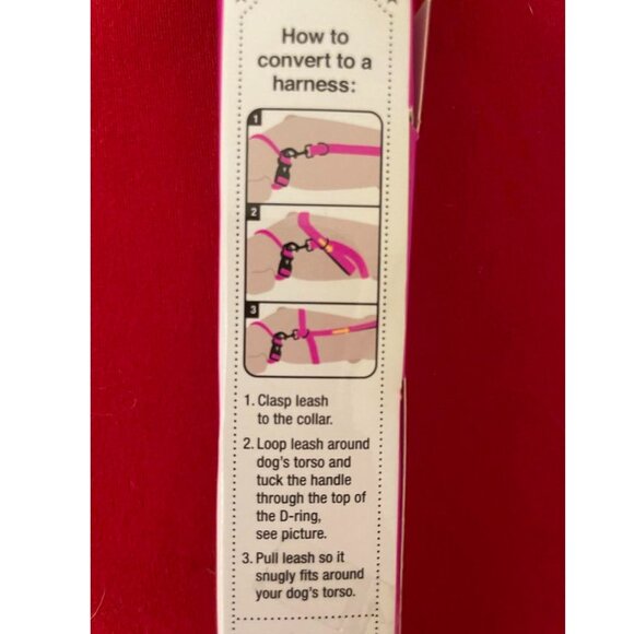 Dog Leash: 8-foot, Converts to Harness, Black - Picture 3 of 3